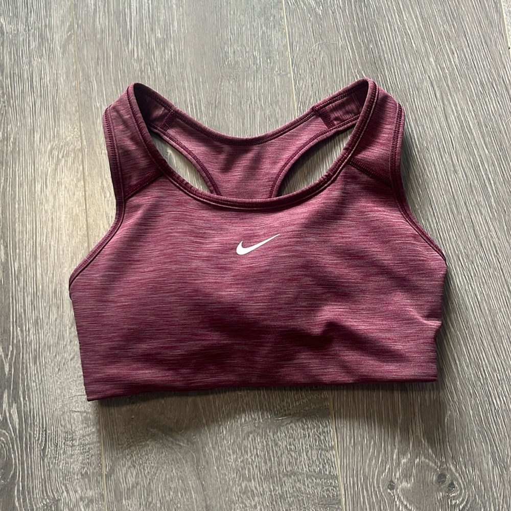 Pink Nike sports bra